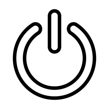 Kişisel ve ticari kullanım için Güç Vektörü Kalın Çizgi Simgesi