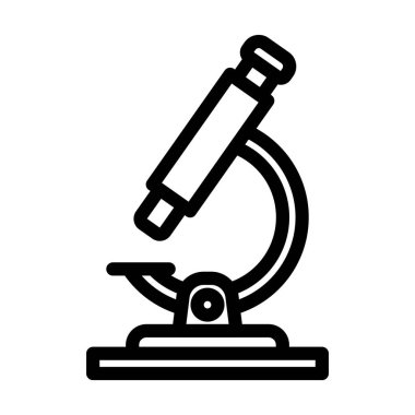 Kişisel ve ticari kullanım için mikroskop Vektör Kalın Çizgi Simgesi