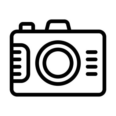 Kişisel ve ticari kullanım için Dijital Kamera Vektör Kalın Çizgi Simgesi