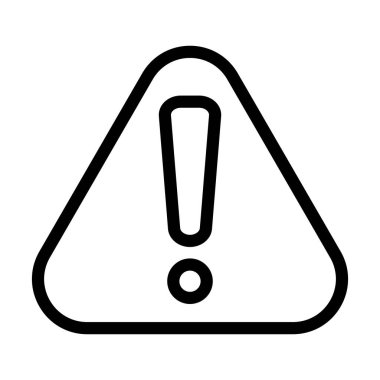 Kişisel ve Ticari Kullanım için Vektör Kalın Çizgi Simgesini Uyarı Et