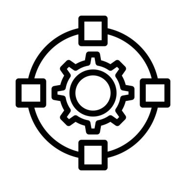 Kişisel ve ticari kullanım için Adaptasyon Vektörü Kalın Çizgi Simgesi