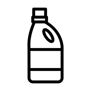 Kişisel ve ticari kullanım için Çamaşır Suyu Kalın Çizgi Simgesi