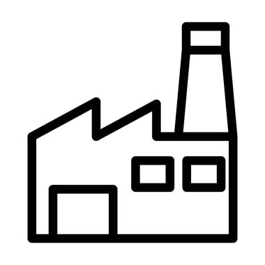 Kişisel ve ticari kullanım için Fabrika Vektör Kalın Çizgi Simgesi