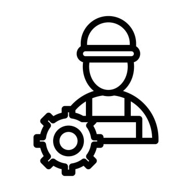 Kişisel ve ticari kullanım için Mühendislik Vektör Kalın Çizgi Simgesi
