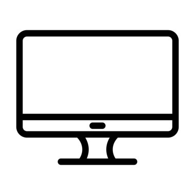 Kişisel ve ticari kullanım için Bilgisayar Vektörü Kalın Çizgi Simgesi