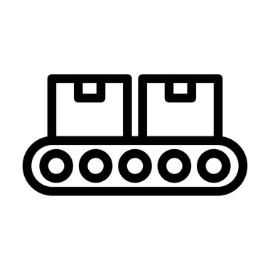 Kişisel ve ticari kullanım için Taşıyıcı Vektör Kalın Çizgi Simgesi