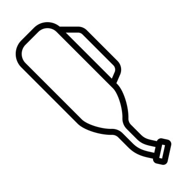 Kişisel ve Ticari Kullanım İçin Benzin Kalın Çizgi Simgesi