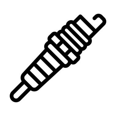 Kişisel ve ticari kullanım için Buji Vektörü Kalın Çizgi Simgesi