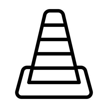 Kişisel ve ticari kullanım için Koni Vektörü Kalın Çizgi Simgesi