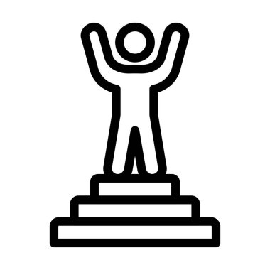 Kişisel ve Ticari Kullanım için Hedef Vektör Kalın Çizgi Simgesi