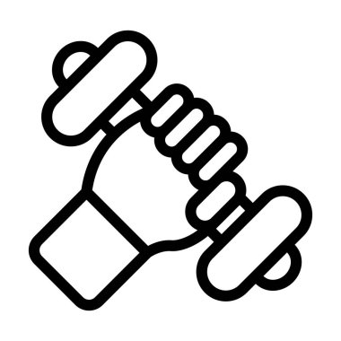 Kişisel ve ticari kullanım için Vektör Kalın Çizgi Simgesi Egzersizi