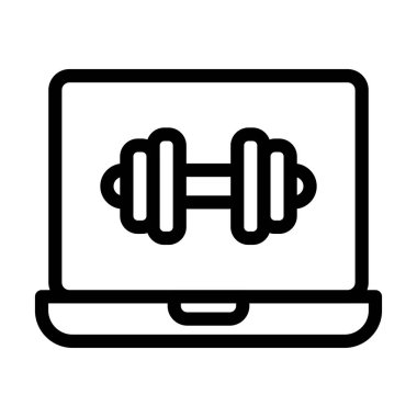 Kişisel ve Ticari Kullanım İçin Çevrimiçi Çalıştırma Vektörü Kalın Çizgi Simgesi