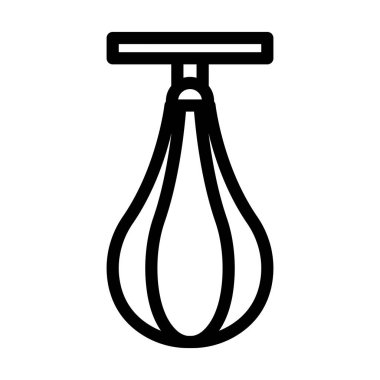 Kişisel ve Ticari Kullanım İçin Hız Torbası Kalın Çizgi Simgesi