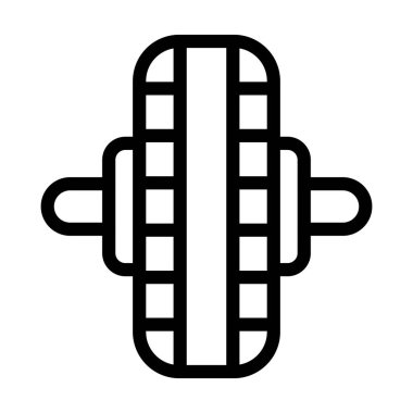 Kişisel ve ticari kullanım için Tekerlek Vektörü Kalın Çizgi Simgesi