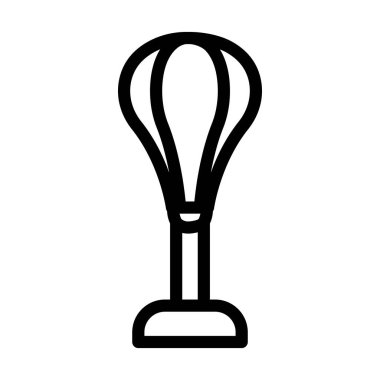 Kişisel ve ticari kullanım için Top Vector Kalın Çizgi Simgesi Yumruklama