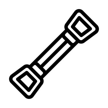 Kişisel ve ticari kullanım için Göğüs Genişletici Kalın Çizgi Simgesi