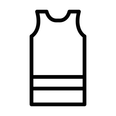 Kişisel ve ticari kullanım için Gömlek Vektörü Kalın Çizgi Simgesi
