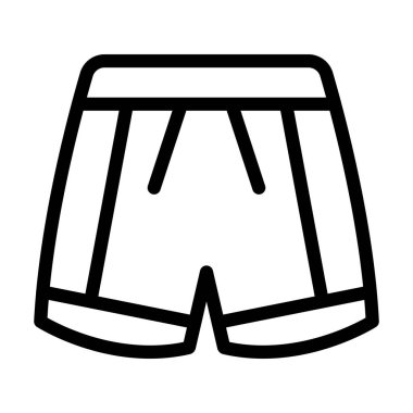 Kişisel ve ticari kullanım için Kısa Vektör Kalın Çizgi Simgesi