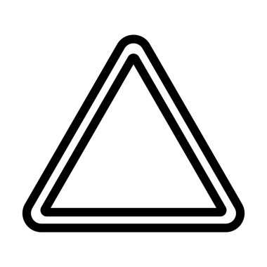 Kişisel ve ticari kullanım için Üçgen Vektör Kalın Çizgi Simgesi