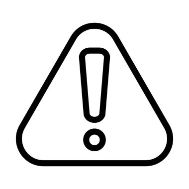 Kişisel ve Ticari Kullanım için Vektör Kalın Çizgi Simgesini Uyarı Et