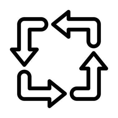 Kişisel ve Ticari Kullanım İçin Vektör Kalın Çizgi Simgesini Eşzamanla