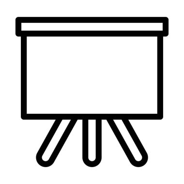 Kişisel ve ticari kullanım için Yönetim Kurulu Vektörü Kalın Çizgi Simgesi