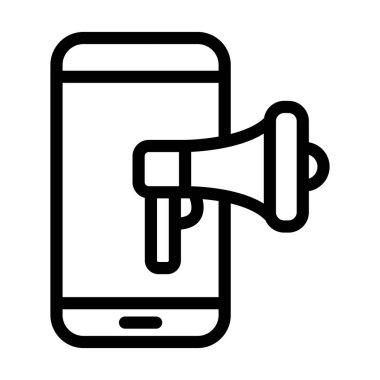 Kişisel ve Ticari Kullanım için Pazarlama Vektörü Kalın Çizgi Simgesi