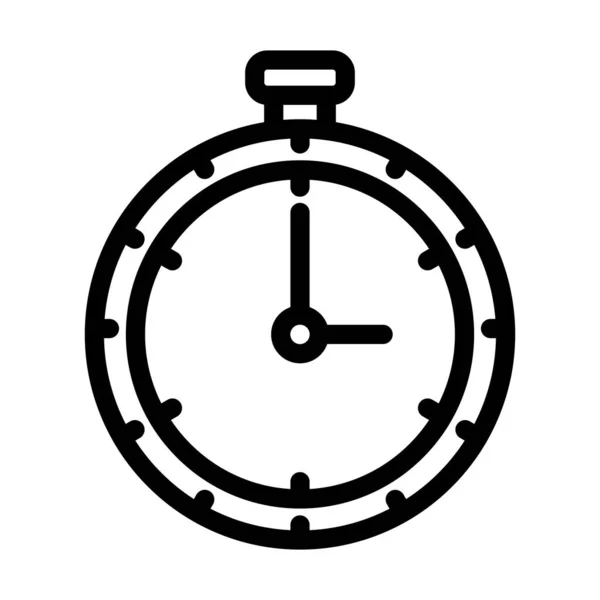 Σταματήστε Ρολόι Διάνυσμα Παχιά Γραμμή Εικονίδιο Για Προσωπική Και Εμπορική — Διανυσματικό Αρχείο