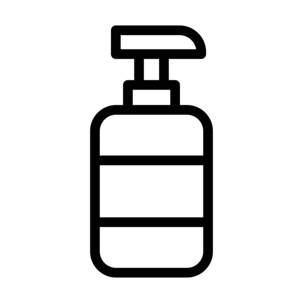 Shampoo Vector Thick Line Icon Für Den Persönlichen Und Gewerblichen — Stockvektor