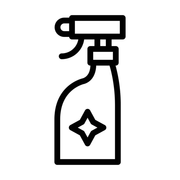Tisztító Spray Vektor Vastag Vonal Ikon Személyes Kereskedelmi Használatra — Stock Vector