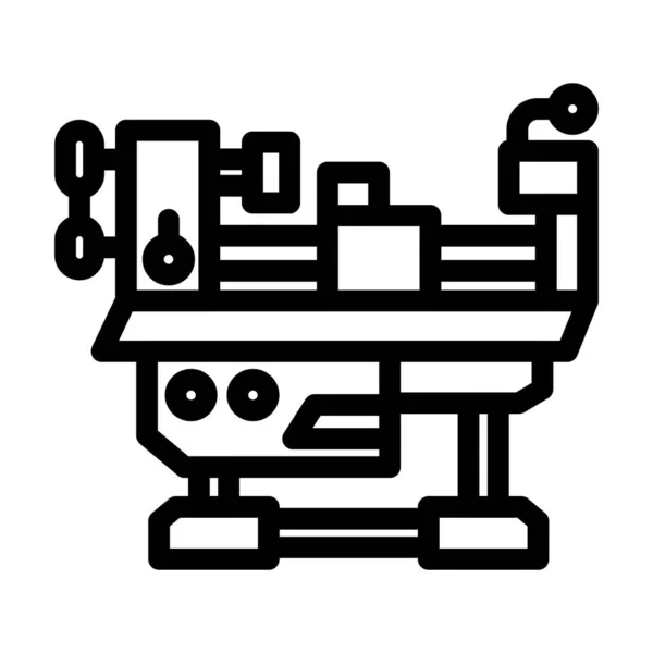 Machine Vector Thick Line Icon Für Den Persönlichen Und Kommerziellen — Stockvektor