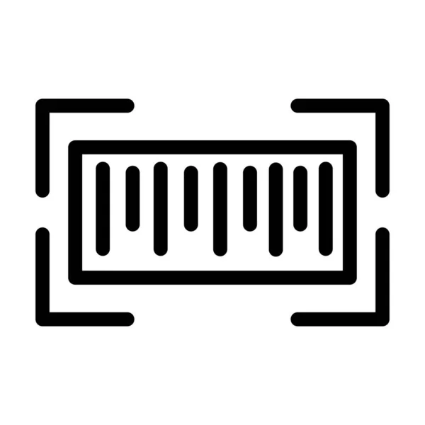 バーコードベクトル 個人用および商用用の太線アイコン — ストックベクタ