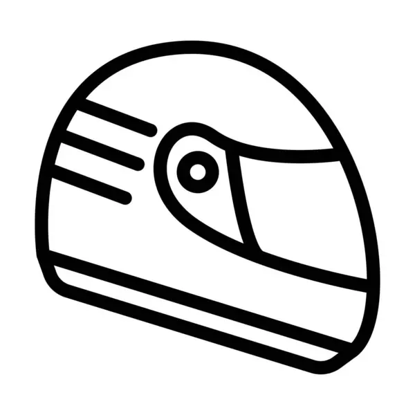 Icono Línea Gruesa Del Vector Del Casco Para Uso Personal — Archivo Imágenes Vectoriales