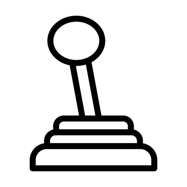 Gear Stick Vector Thick Line Icon Für Den Persönlichen Und — Stockvektor