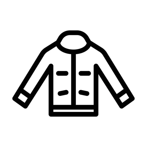 Толстая Иконка Вектора Куртки Водителя Личного Коммерческого Использования — стоковый вектор
