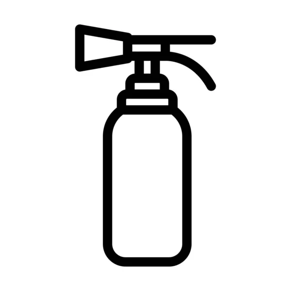 Extinguisher Vector Thick Line Icon Personal Commercial Use — 스톡 벡터