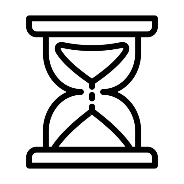 Hourglass Векторна Товста Лінія Піктограма Особистого Комерційного Використання — стоковий вектор