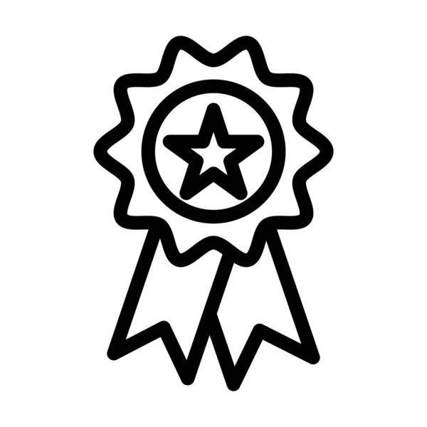 Achievement Vector Thick Line Icon Für Den Persönlichen Und Kommerziellen — Stockvektor