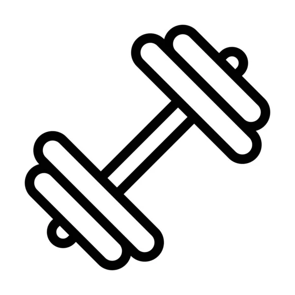 Толстая Икона Dumbbell Vector Личного Коммерческого Использования — стоковый вектор