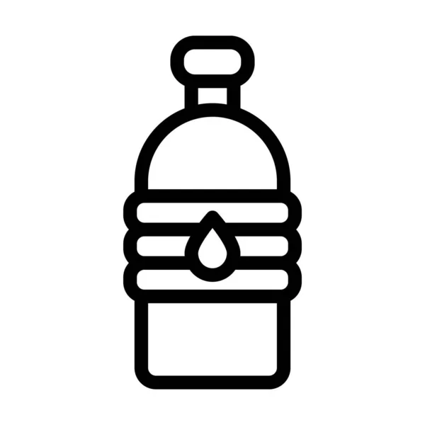 个人和商业用途的水壶向量厚重线图标 — 图库矢量图片