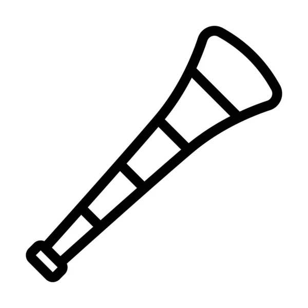 Vuvuzela Vector Thick Line Icon Für Den Persönlichen Und Kommerziellen — Stockvektor