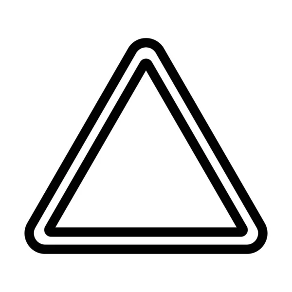 Icono Línea Gruesa Del Vector Del Triángulo Para Uso Personal — Archivo Imágenes Vectoriales