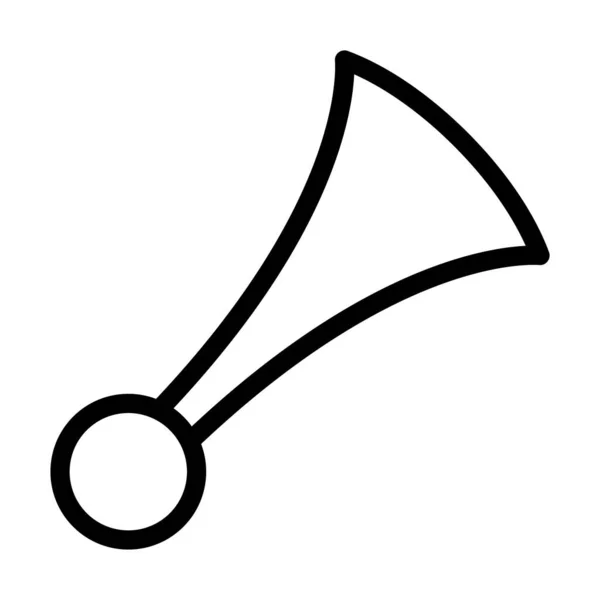 Horn Vector Thick Line Icon Für Den Persönlichen Und Kommerziellen — Stockvektor