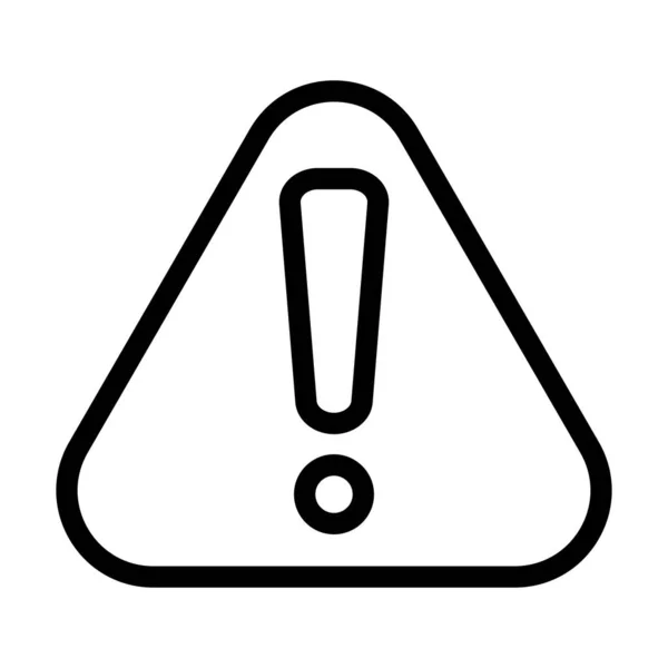 Alerta Vector Thick Line Icono Para Uso Personal Comercial — Archivo Imágenes Vectoriales