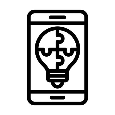 Kişisel ve ticari kullanım için Çözüm Vektörü Kalın Çizgi Simgesi