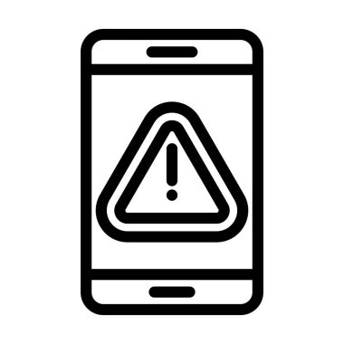 Kişisel ve Ticari Kullanım için Hata Vektörü Kalın Çizgi Simgesi