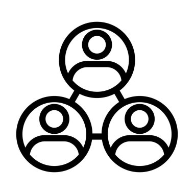 Kişisel ve ticari kullanım için Bağlantı Vektörü Kalın Çizgi Simgesi