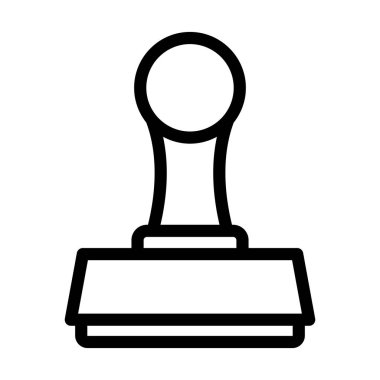 Kişisel ve ticari kullanım için Pul Vektörü Kalın Çizgi Simgesi