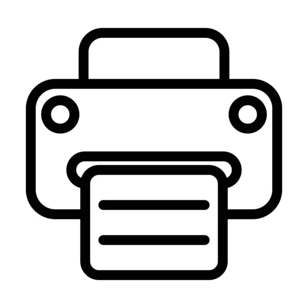 Fax Vector Thick Line Icon Für Den Persönlichen Und Kommerziellen — Stockvektor