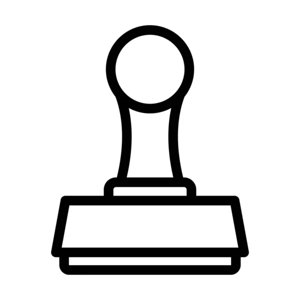 Stempel Vector Thick Line Icon Für Den Persönlichen Und Kommerziellen — Stockvektor